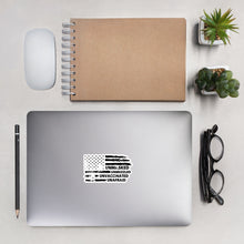 Load image into Gallery viewer, Unmasked Unmuzzled Unvaccinated Unafraid Bubble-free stickers