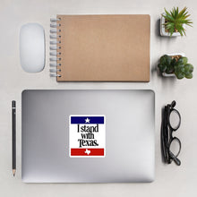 Load image into Gallery viewer, I Stand With Texas Bubble-free stickers