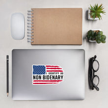 Load image into Gallery viewer, I Identify as Non-Bidenary Bubble-free stickers