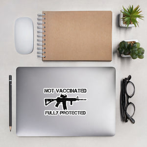 Not Vaccinated Fully Protected Bubble-free stickers