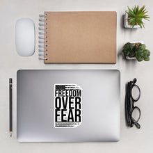 Load image into Gallery viewer, Freedom Over Fear Bubble-free stickers