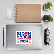 Load image into Gallery viewer, BIDEN HARRIS 2024 Illegals First Bubble-free stickers