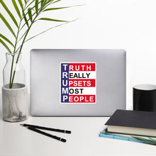 Load image into Gallery viewer, TRUMP Truth Really Upsets Most People Bubble-free stickers