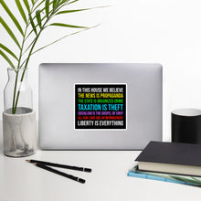 Load image into Gallery viewer, In This House Bubble-free stickers