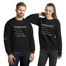 Load image into Gallery viewer, Americans Killed in One Year Men's Sweatshirt
