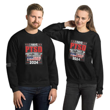 Load image into Gallery viewer, I Have PTSD: Pretty Tired of Stupid Democrats Men's Sweatshirt