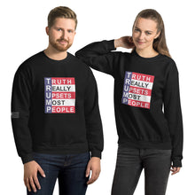 Load image into Gallery viewer, TRUMP Truth Really Upsets Most People Men's Sweatshirt