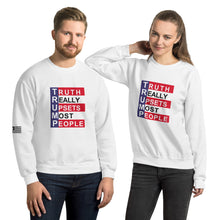 Load image into Gallery viewer, TRUMP Truth Really Upsets Most People Men's Sweatshirt
