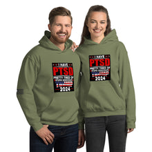 Load image into Gallery viewer, I Have PTSD: Pretty Tired of Stupid Democrats Women's Hoodie