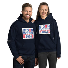 Load image into Gallery viewer, BIDEN HARRIS 2024 America Last Women's Hoodie