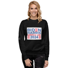 Load image into Gallery viewer, BIDEN HARRIS 2024 America Last Women's Sweatshirt