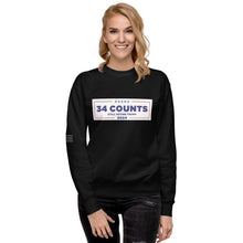 Load image into Gallery viewer, 34 Counts Still Voting for Trump Women's Sweatshirt