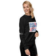 Load image into Gallery viewer, BIDEN HARRIS 2024 America Last Women's Sweatshirt