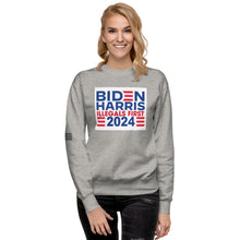 Load image into Gallery viewer, BIDEN HARRIS 2024 Illegals First Women's Sweatshirt