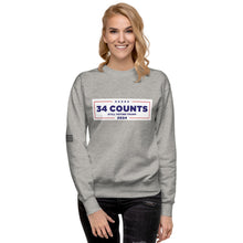 Load image into Gallery viewer, 34 Counts Still Voting for Trump Women's Sweatshirt