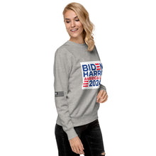 Load image into Gallery viewer, BIDEN HARRIS 2024 America Last Women's Sweatshirt