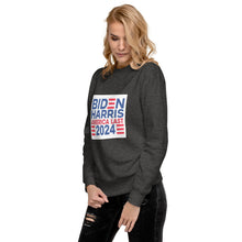 Load image into Gallery viewer, BIDEN HARRIS 2024 America Last Women's Sweatshirt