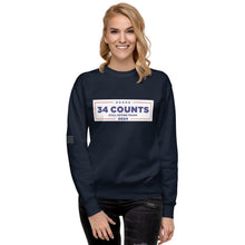 Load image into Gallery viewer, 34 Counts Still Voting for Trump Women's Sweatshirt