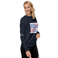 Load image into Gallery viewer, BIDEN HARRIS 2024 America Last Women's Sweatshirt
