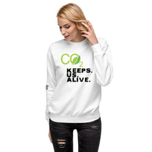 Load image into Gallery viewer, CO2 Keeps. Us. Alive. Women's Sweatshirt