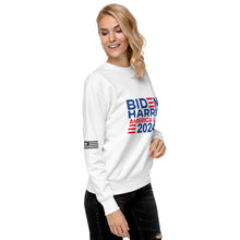 Load image into Gallery viewer, BIDEN HARRIS 2024 America Last Women's Sweatshirt