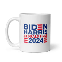 Load image into Gallery viewer, BIDEN HARRIS 2024 Illegals First mug