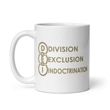 Load image into Gallery viewer, DEI Division Exclusion Indoctrination mug