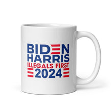 Load image into Gallery viewer, BIDEN HARRIS 2024 Illegals First mug