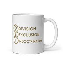 Load image into Gallery viewer, DEI Division Exclusion Indoctrination mug
