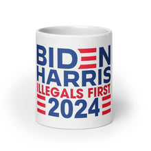 Load image into Gallery viewer, BIDEN HARRIS 2024 Illegals First mug