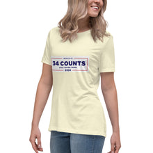 Load image into Gallery viewer, 34 Counts Still Voting for Trump Women's Relaxed T-Shirt