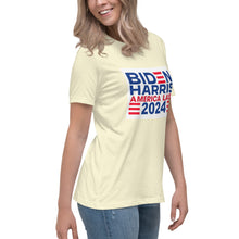 Load image into Gallery viewer, BIDEN HARRIS 2024 America Last Women's Relaxed T-Shirt