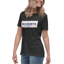 Load image into Gallery viewer, 34 Counts Still Voting for Trump 2024 Women's Relaxed T-Shirt