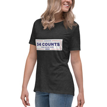Load image into Gallery viewer, 34 Counts Still Voting for Trump Women's Relaxed T-Shirt