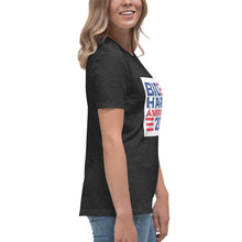 Load image into Gallery viewer, BIDEN HARRIS 2024 America Last Women&#39;s Relaxed T-Shirt
