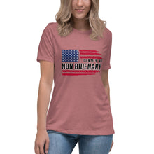 Load image into Gallery viewer, I Identify as Non-Bidenary Women's Relaxed T-Shirt