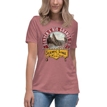 Load image into Gallery viewer, Denver and Rio Grande Railroad Scenic Route Women's Relaxed T-Shirt