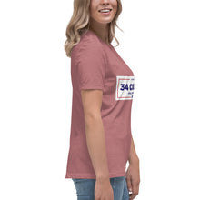 Load image into Gallery viewer, 34 Counts Still Voting for Trump Women's Relaxed T-Shirt