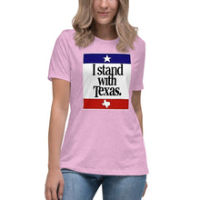 Load image into Gallery viewer, I Stand With Texas Women's Relaxed T-Shirt
