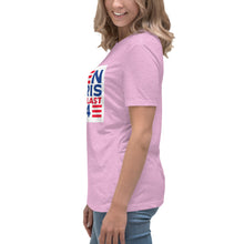 Load image into Gallery viewer, BIDEN HARRIS 2024 America Last Women's Relaxed T-Shirt