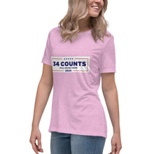 Load image into Gallery viewer, 34 Counts Still Voting for Trump Women's Relaxed T-Shirt