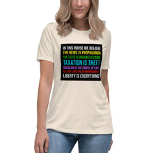 Load image into Gallery viewer, In This House Women's Relaxed T-Shirt