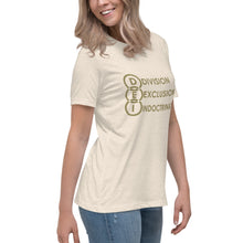 Load image into Gallery viewer, DEI Division Exclusion Indoctrination Women's Relaxed T-Shirt