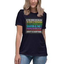 Load image into Gallery viewer, In This House Women's Relaxed T-Shirt