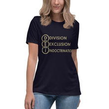 Load image into Gallery viewer, DEI Division Exclusion Indoctrination Women's Relaxed T-Shirt