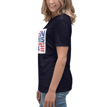 Load image into Gallery viewer, BIDEN HARRIS 2024 Illegals First Women&#39;s Relaxed T-Shirt
