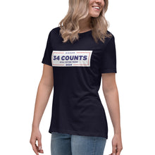 Load image into Gallery viewer, 34 Counts Still Voting for Trump 2024 Women's Relaxed T-Shirt