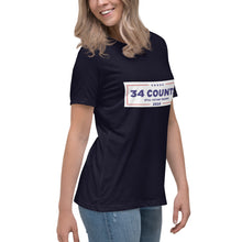 Load image into Gallery viewer, 34 Counts Still Voting for Trump Women's Relaxed T-Shirt