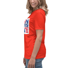 Load image into Gallery viewer, BIDEN HARRIS 2024 America Last Women's Relaxed T-Shirt