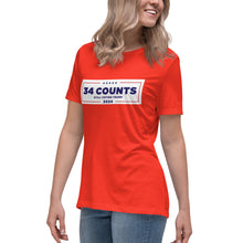 Load image into Gallery viewer, 34 Counts Still Voting for Trump 2024 Women's Relaxed T-Shirt